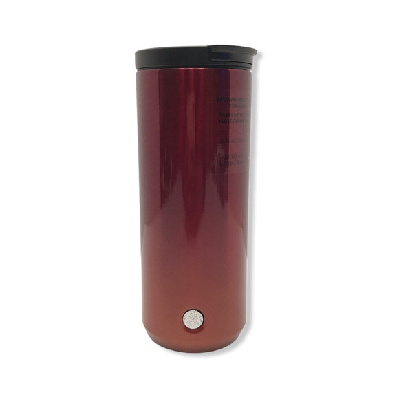 NEW Starbucks Insulated Metallic Red Tumbler 12oz